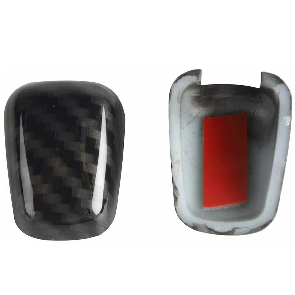 NCSMT Front Windshield Washer Nozzle Wiper Cover Trim for Dodge Charger Challenger RAM Durango Chrysler 300C, Carbon Fiber