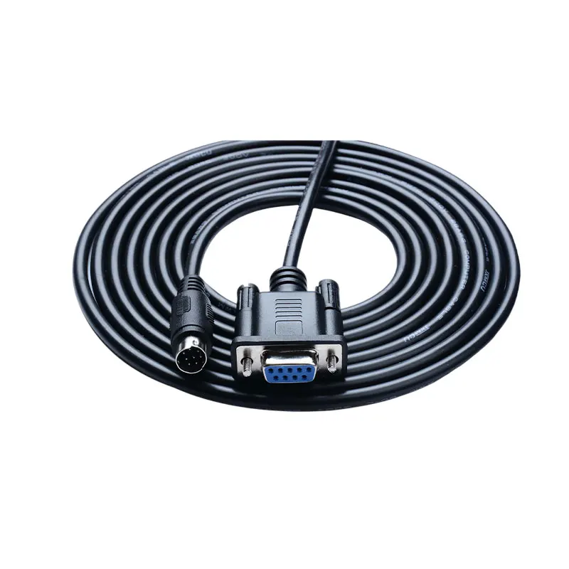 Weinview MT/TK HMI Connect FX/Inovance 3U PLC Cable DB9 to MD8P Communication Cable for Industrial Automation