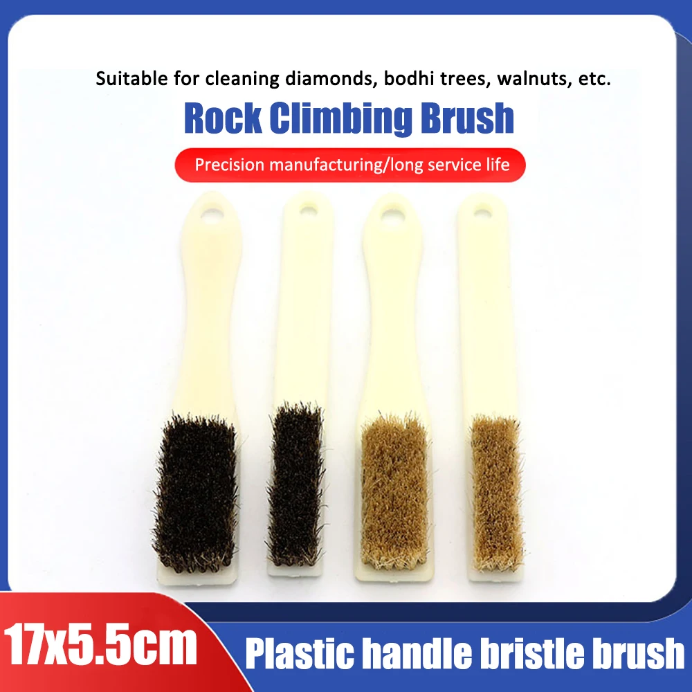 

2pcs Rock Climbing Brush Chalk Cleaning Tool Climbing And Bouldering Brush For Indoor Outdoor Holds Chalk Easy Use Bristle Brush