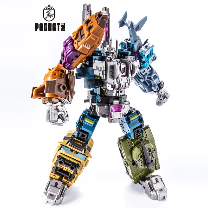 

Children's transformable toy PT Hun Tian Bao attack noisy explosion tornado 5 combined tank team