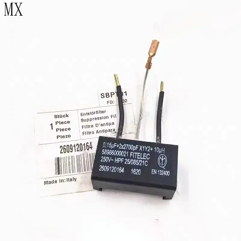 Capacitor Suppression Filter 2609120164 for Bosch GMR1 Handheld Trimming Machine Engraving Machine Original Accessories