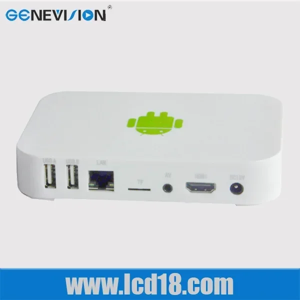 Android digital signage media advertising box hdd player firmware smart tv box