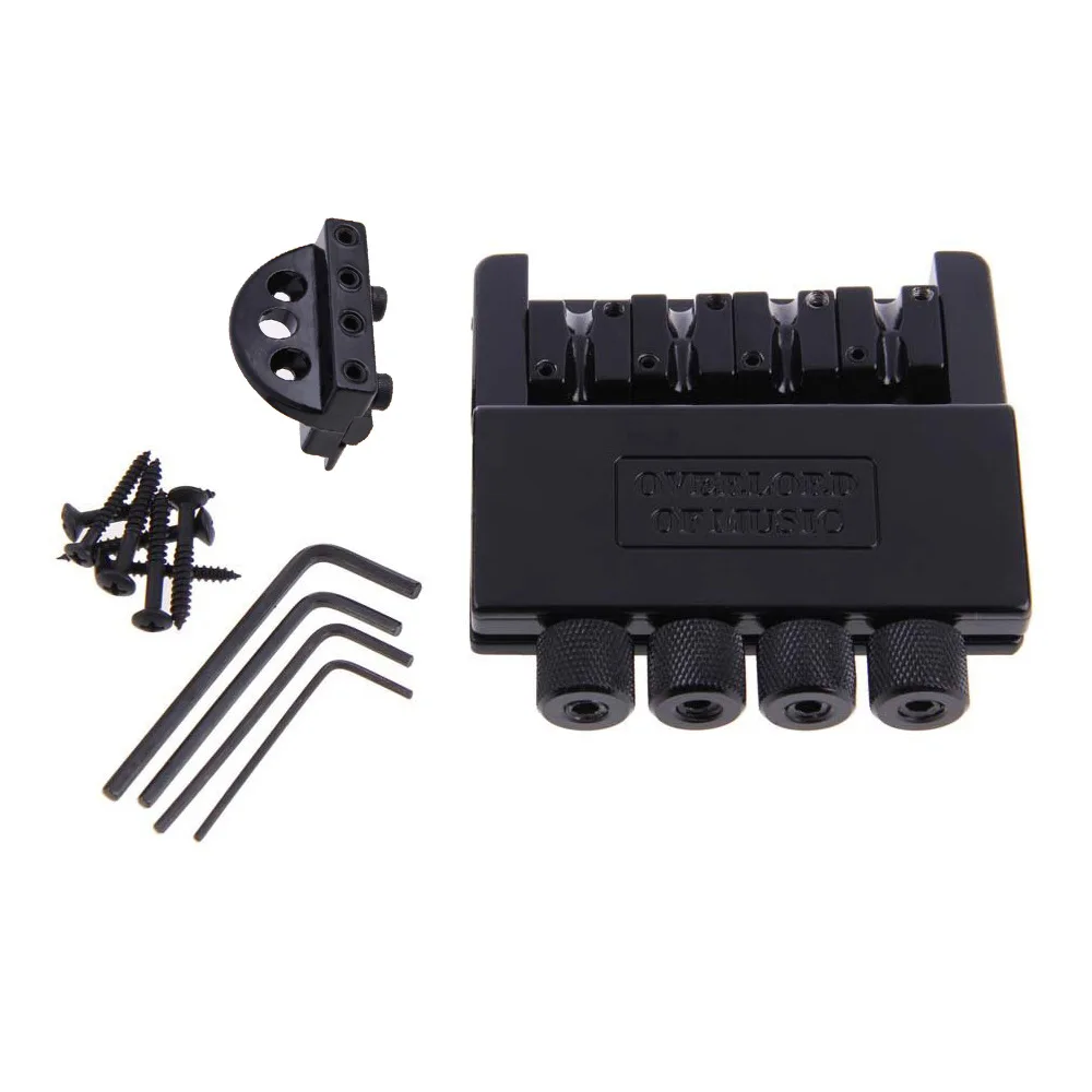 High Grade 4 String Headless Electric Bass Tailpiece, Headless Bass Bridge Replacement Musical Instrument Accessories