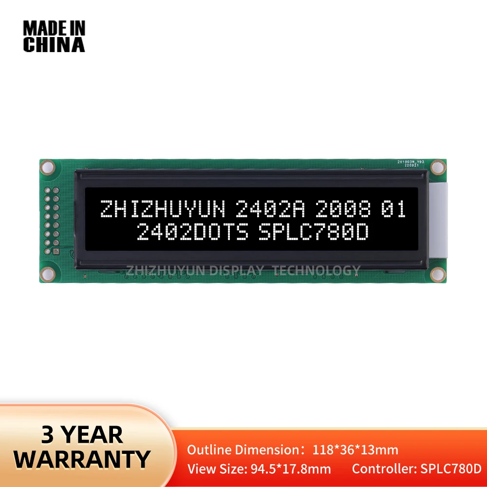 Lcd2402A Module BTN Black Film 2402 Display Screen LCM Display Module 24*02 Stable Supply Of Goods