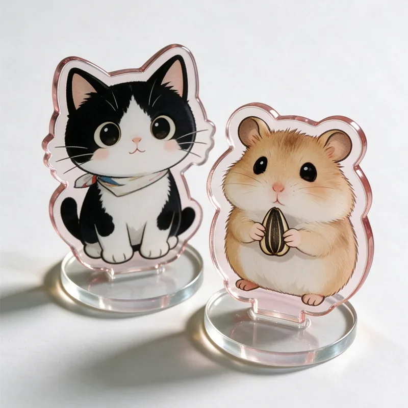 Custom Photo Acrylic Standee，Die Cut Figure Desktop Stand，Family Pet Portrait Tabletop Ornament DIY Souvenir Birthday Wedding