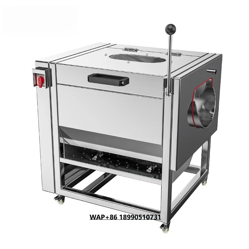 غسالة تنظيف فرشاة أسطوانة البطاطس الصناعية ماكينة تقشير كهربائية منخفضة الاستهلاك والبصل والجزر والخضروات