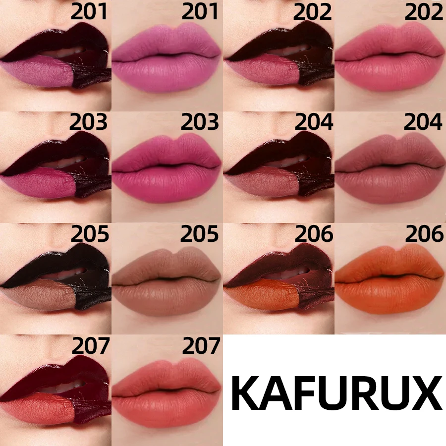 7 ألوان Blading ملمع الشفاه قشر طويل الأمد مقاوم للماء أحمر الشفاه السائل الوردي الشفاه الصقيل نقل مقاومة الشفاه تينت ماكياج الهدايا #3