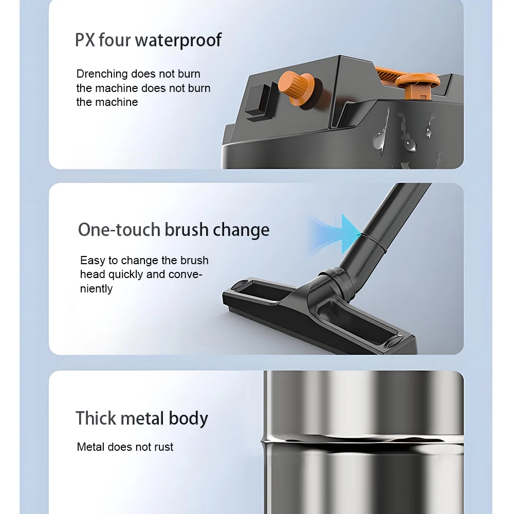 Penyedot Debu 2800W Rumah Tangga Pengisap Besar Toko Cuci Mobil Kekuatan Kuat Dekorasi Pembersih Jahitan Penyedot Debu Industri