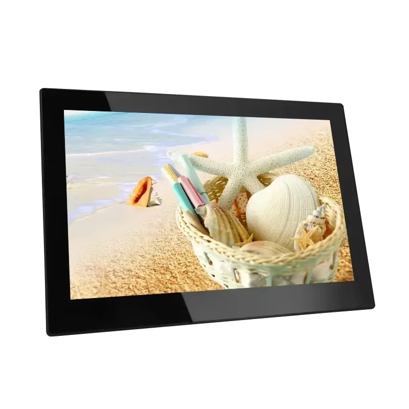 

Motion Sensor 12 inch Digital Desk Clock with Photo Frame Video Advertising Display