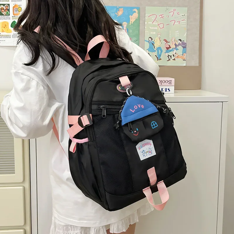 Mochila bonita de dibujos animados para niños, morral de tendencia para madre y niño, morral escolar para niña