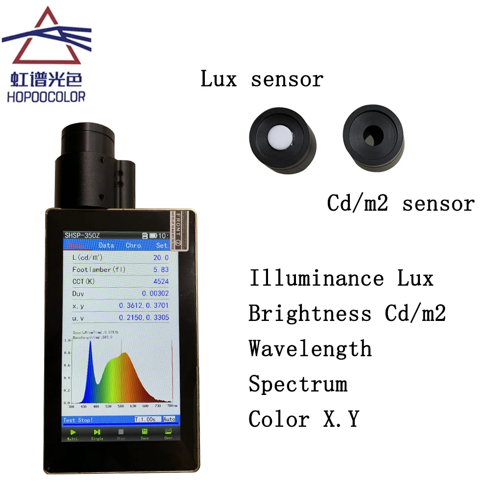 OHSP350Z Spectrometer Light for Nits Brightness Cd/m2 and Illuminance Lux Tester Light intensity Cd