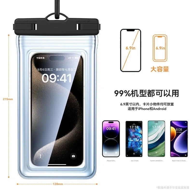 Floating Airbag Waterproof Swim Bag Phone Case For iPhone 11 12 13 14Pro Max Samsung S23 S22 Xiaomi 13 Huawei P30 20 Lite Cover