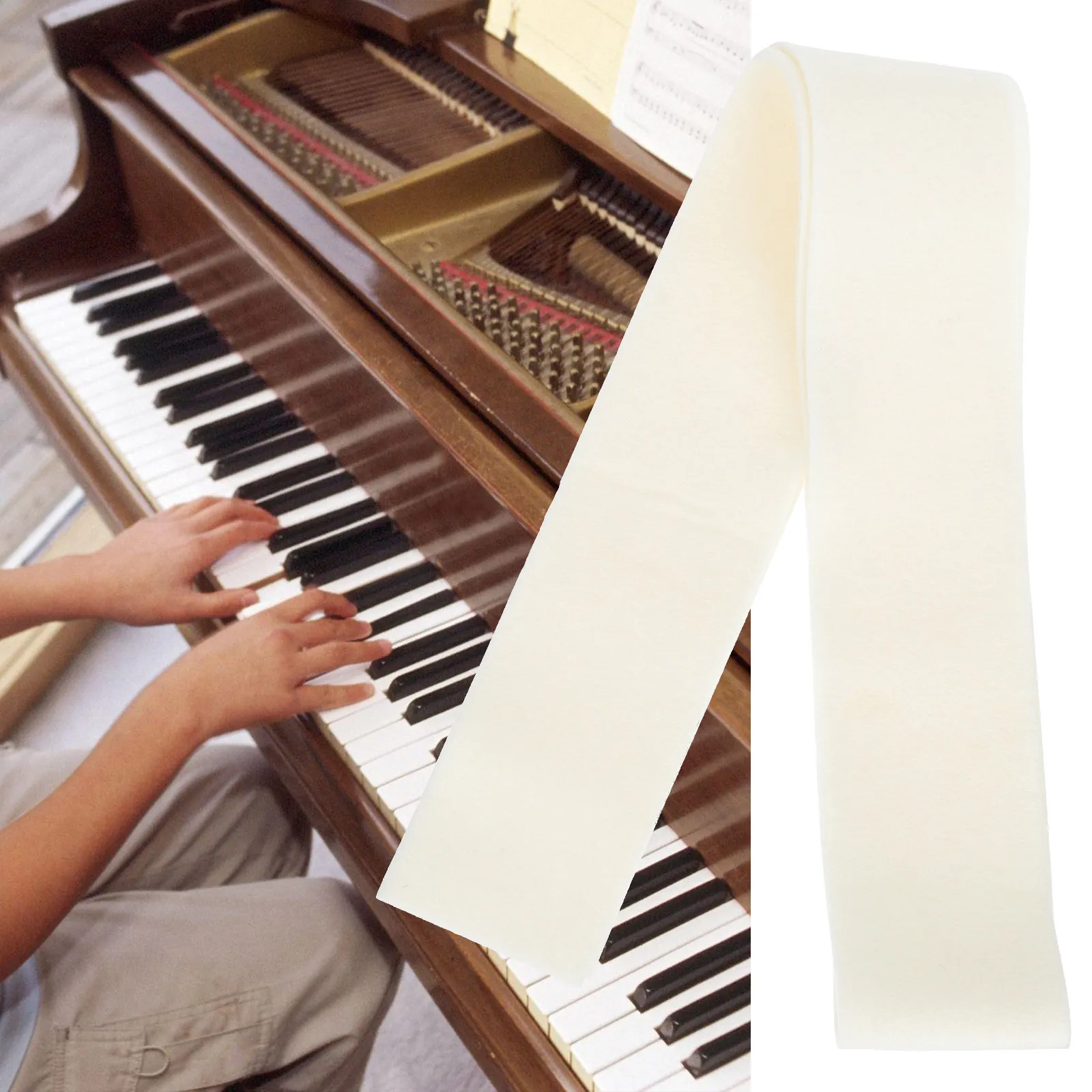 Reliable Piano Tuning Felt Strip Mute Accessory High Class Material Fine Workmanship Easy to Cut Versatile Use for All Piano