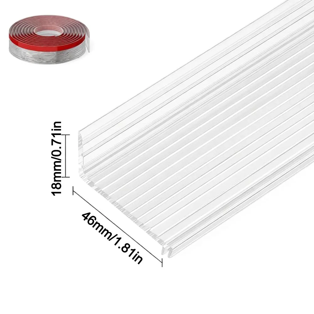 

1m Self Adhesive Strip for Window Waterproof Windproof Window Water Blocking Bar Window Blocking Board