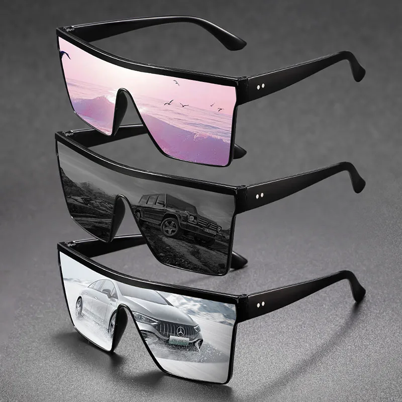 2-4PCS Übergroßen rahmen einteiliges Goggle Männer Frau Sonnenbrille Innen Zubehör Schutz Gears Anti Glare auto Fahren Gläser – Detail 12