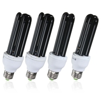 15W 20W 30W 40W E27 UV Light Bulb AC220V  Straight Low Energy Ultraviolet Fluorescent Black Light CFL Violet  Detection Lamp