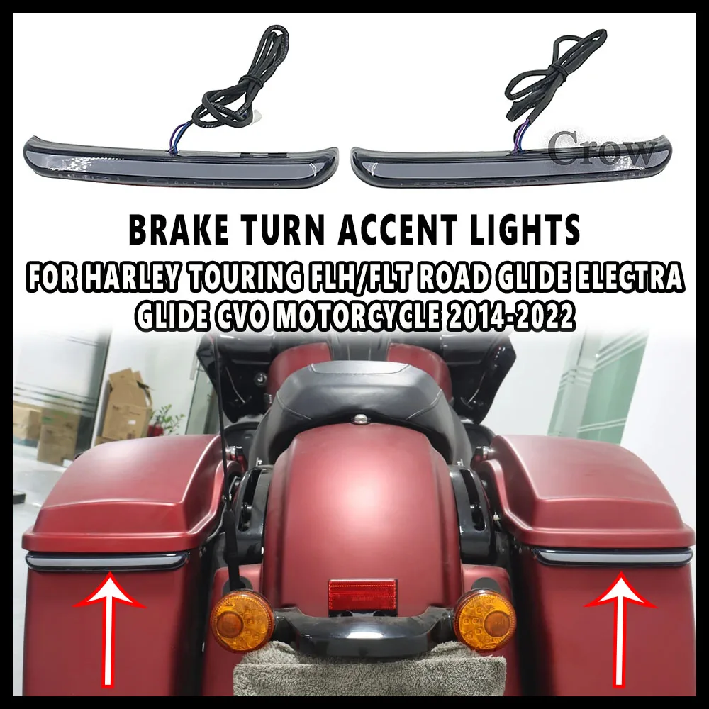 

Rear Saddlebag Light Run Brake Turn Accent Lights FOR Harley Touring FLH/FLT Road Glide Electra Glide CVO Motorcycle 2014-2022