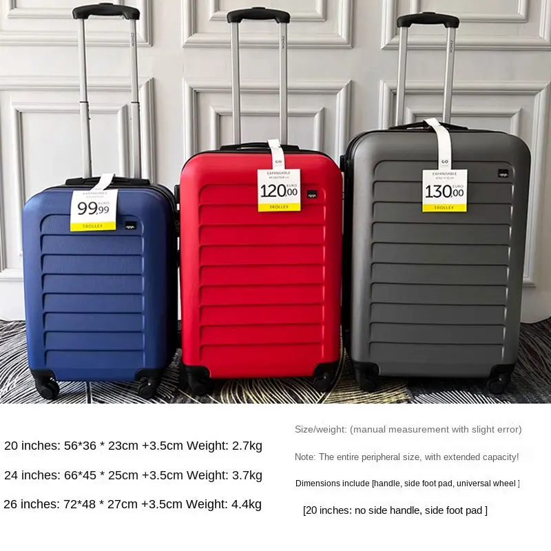 Foreign trade export suitcases universal wheel drop-proof large capacity trolley luggage 20\'\' password boarding travel suitcase