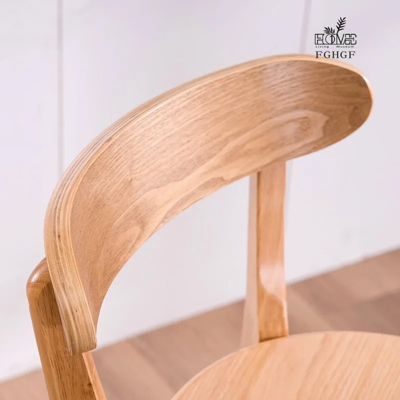 Bar chair solid wood high stool high back stool front desk  chair modern simple chair cashier bar stool