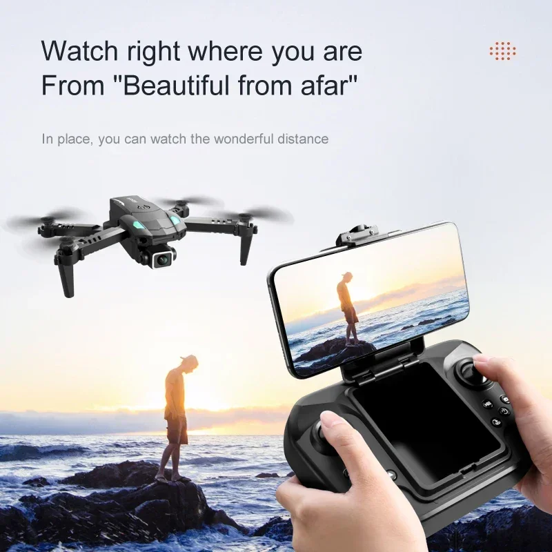 Mini Drone S128 Avec Caméra HD Double 4K, Triple Face, Pour éviter Les Obstacles, Pression De L'air, Hauteur Fixe, Jouet Profess