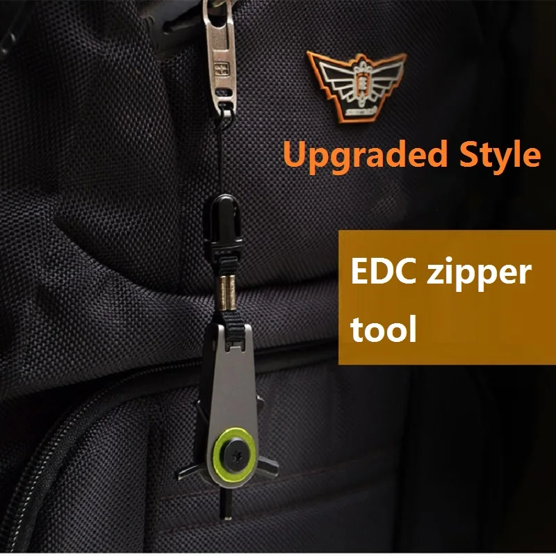 Imagem -05 - Multifuncional Zipper Pequena Ferramenta Combinação Chaveiro Mini Zipper ao ar Livre Edc Ferramenta Portátil Aço Inoxidável