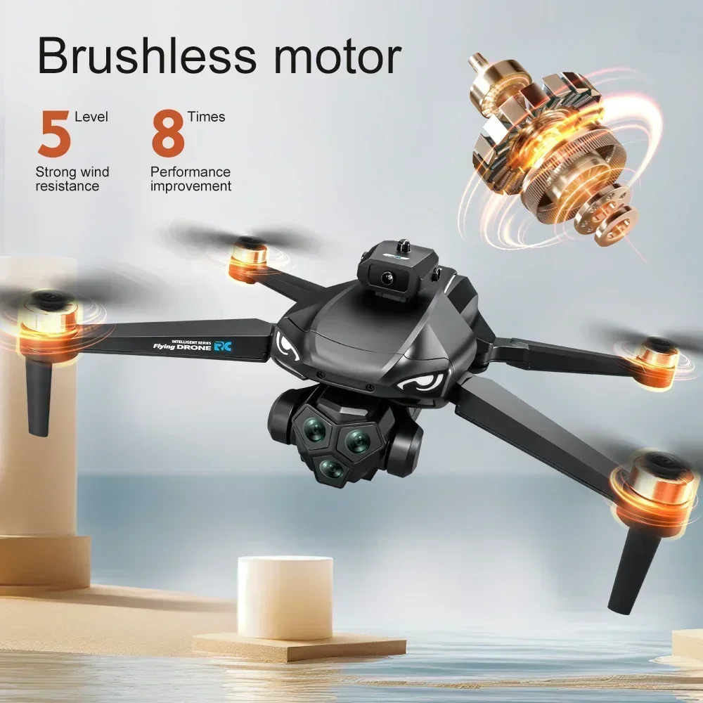 Drone RC 4K edisi profesional M33, mainan helikopter RC lipat kamera HD tiga sudut lebar WIFI FPV tinggi tetap