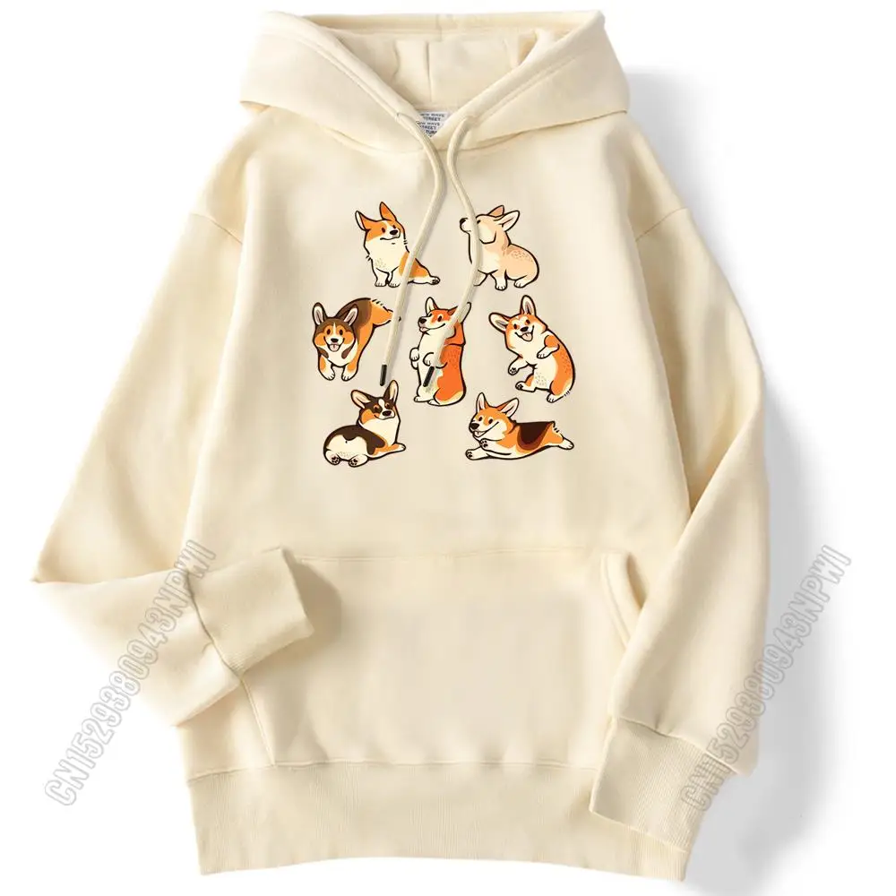 

2021 New Fashion Shiba Inu Prints Men Hoodie Harajuku O-Neck Streetwear Autumn Warm Clothing Hip Hop Pocket Mens Hoodies