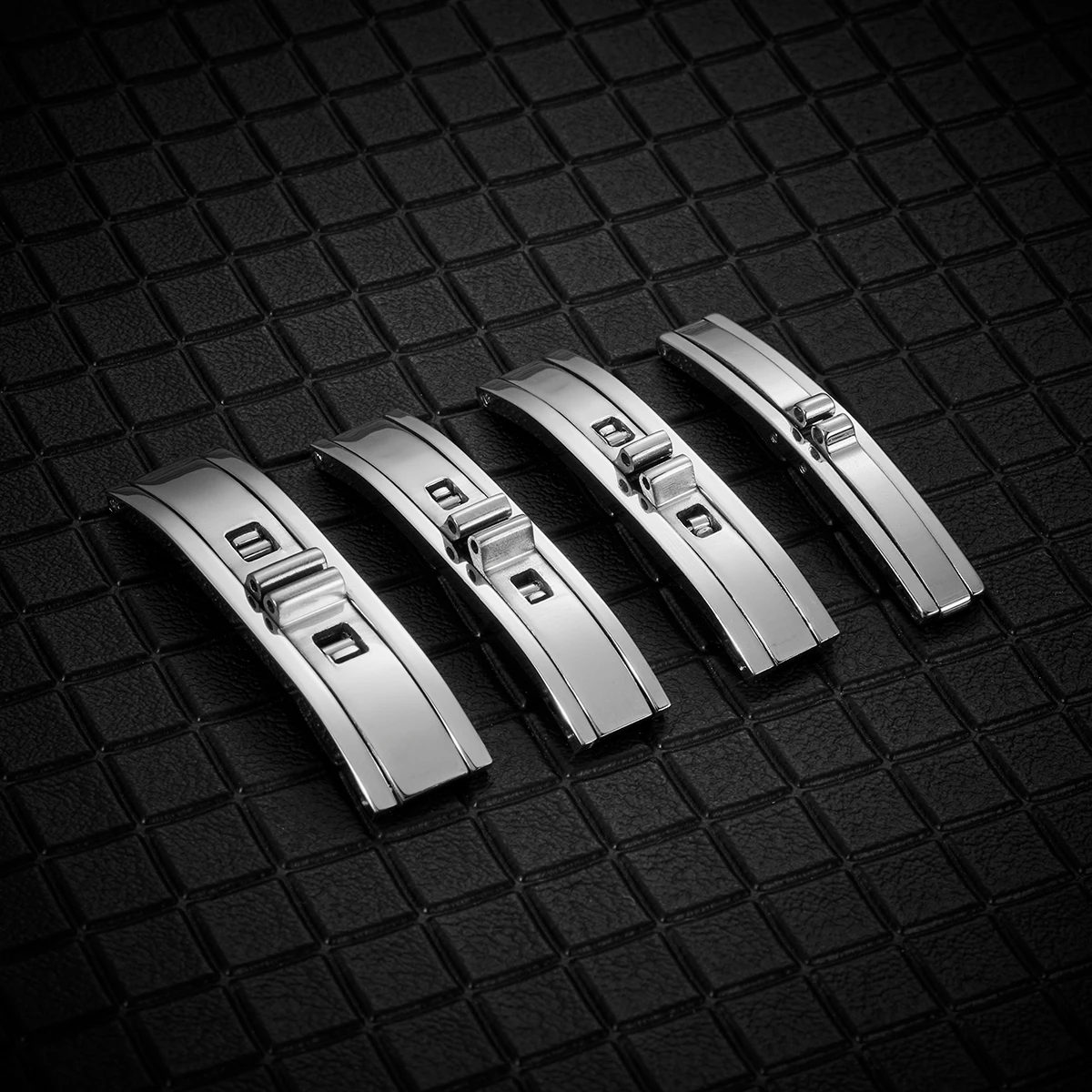 Schmetterlings-Uhrenschnalle, 3 mm, 4 mm, 5 mm, 6 mm, Edelstahl, Doppelzug-Faltschließe, Uhrenarmband-Knöpfe, Armband-Schnallen