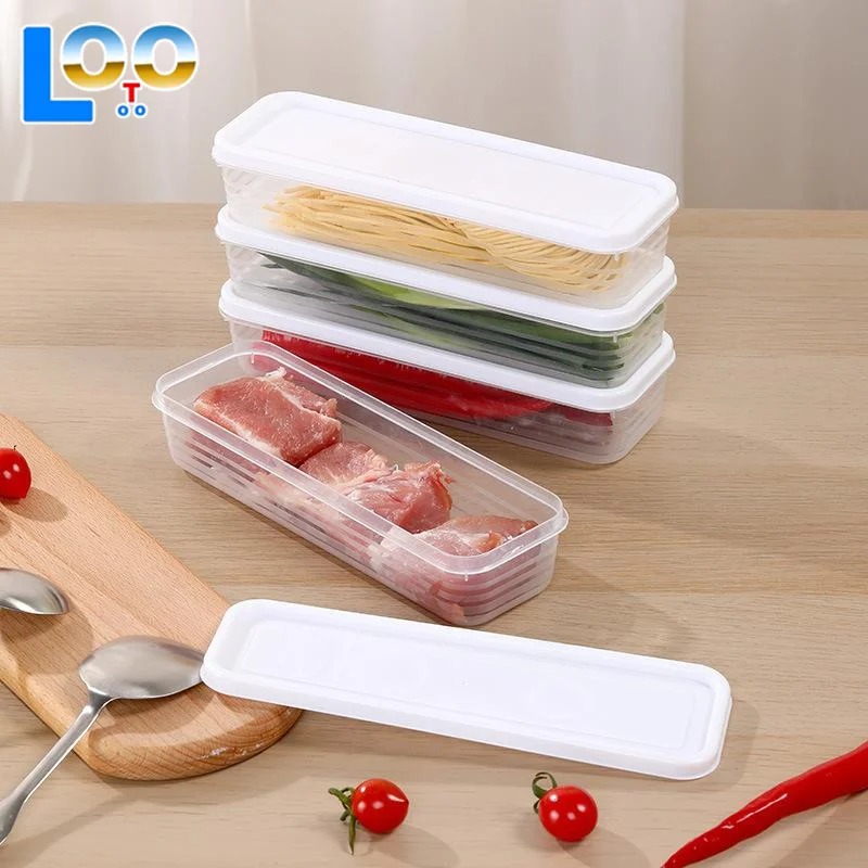 Коробка для свежих продуктов, пластиковая коробка для хранения продуктов, герметичная коробка, прямоугольный контейнер для фруктов, холодильник для хранения, кухонные принадлежности, домашний инструмент