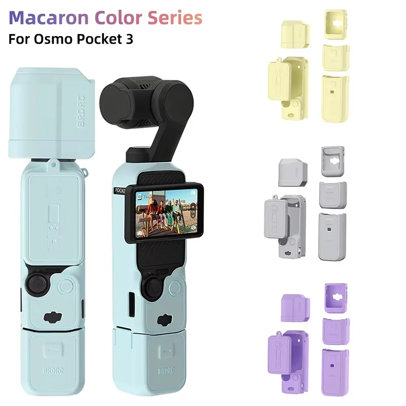 Case For DJI OSMO Pocket 3 Silicone Protective Cover Anti-Sc