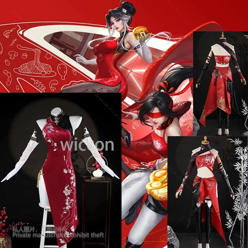 

Anime Game Naraka: Cosplay Bladepoint Cos Justina Gu Costume Uniform Chinese Style Dress Full Set Hallowen Party Play Role 2XL