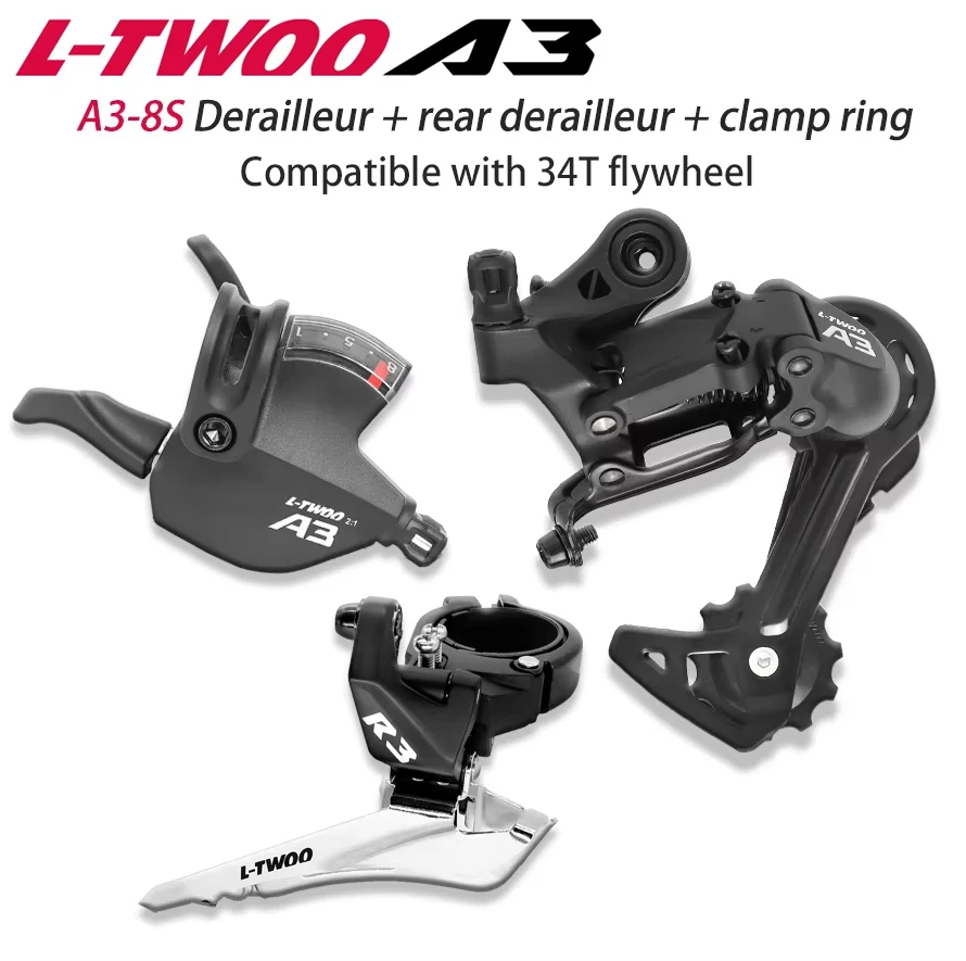 LTWOO A3 1X8 8V dérailleurs vtt groupe 8 vitesses levier de vitesse + dérailleur arrière + dérailleur avant pour vtt vélo pièces de cyclisme