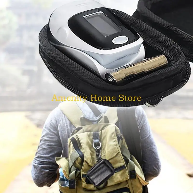 F26C Fingertip Pulse Oximeter Carry Pouch Shockproof Protective Travel for Case Storage Bag