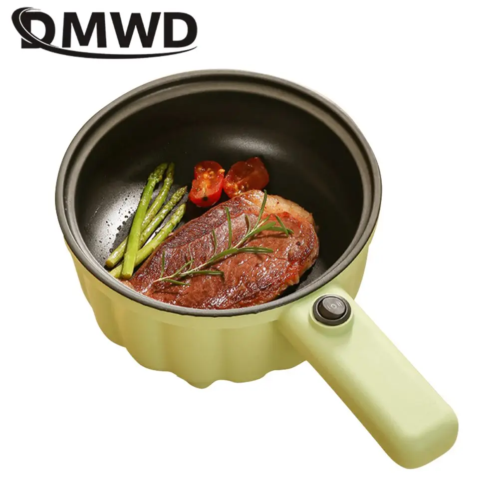 DMWD Cơm Điện 2L Cháo Mì Súp Nấu Máy Ăn Sáng Máy Làm Mini Skillet Multicooker Lẩu Chảo Chiên