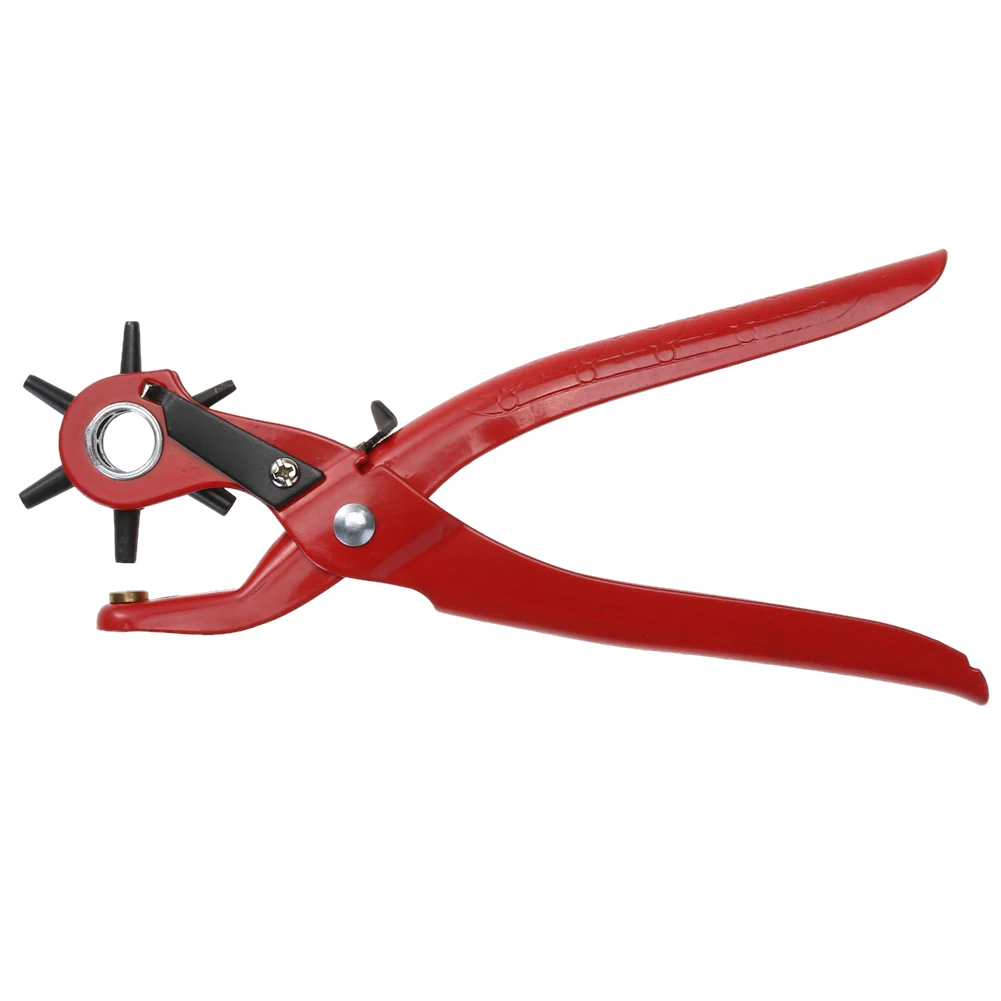 Belt Hole Puncher 6 Hole Size Leather Hollow Puncher Versatile Round Hole Perforator for Watch Band Belt Leather Strap