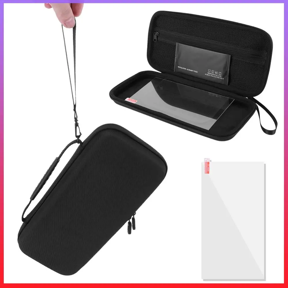 EVA Carrying Case & Screen Protector for Switch 2 Portable Storage Bag Anti-scratch Game Conslole Case with 10 Game Cards Holder