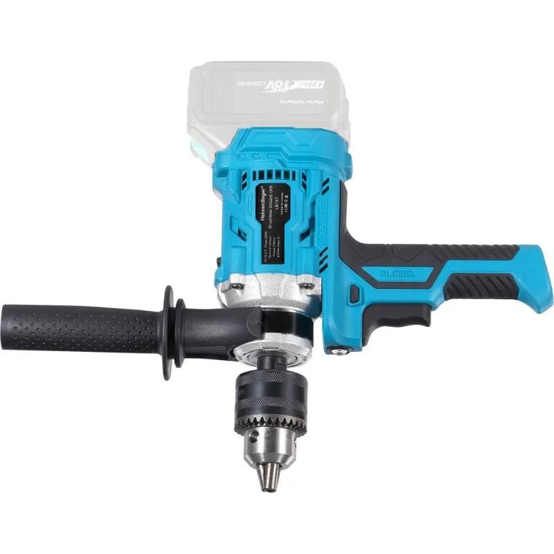 

Brushless Ground Drill cordless drill 800W 175N.M 1300RPM 2-Speed Auxiliary Handle 16mm Shaft for Farming Gardening, No battery