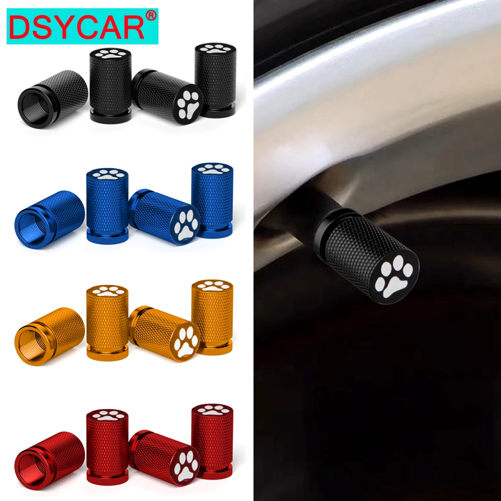 

4Pcs Car Tire Valve Stem Caps, Corrosion Resistant Car Tire Air Caps, Vehicle Exterior Accessories for Car Truck Motorcycle Bike