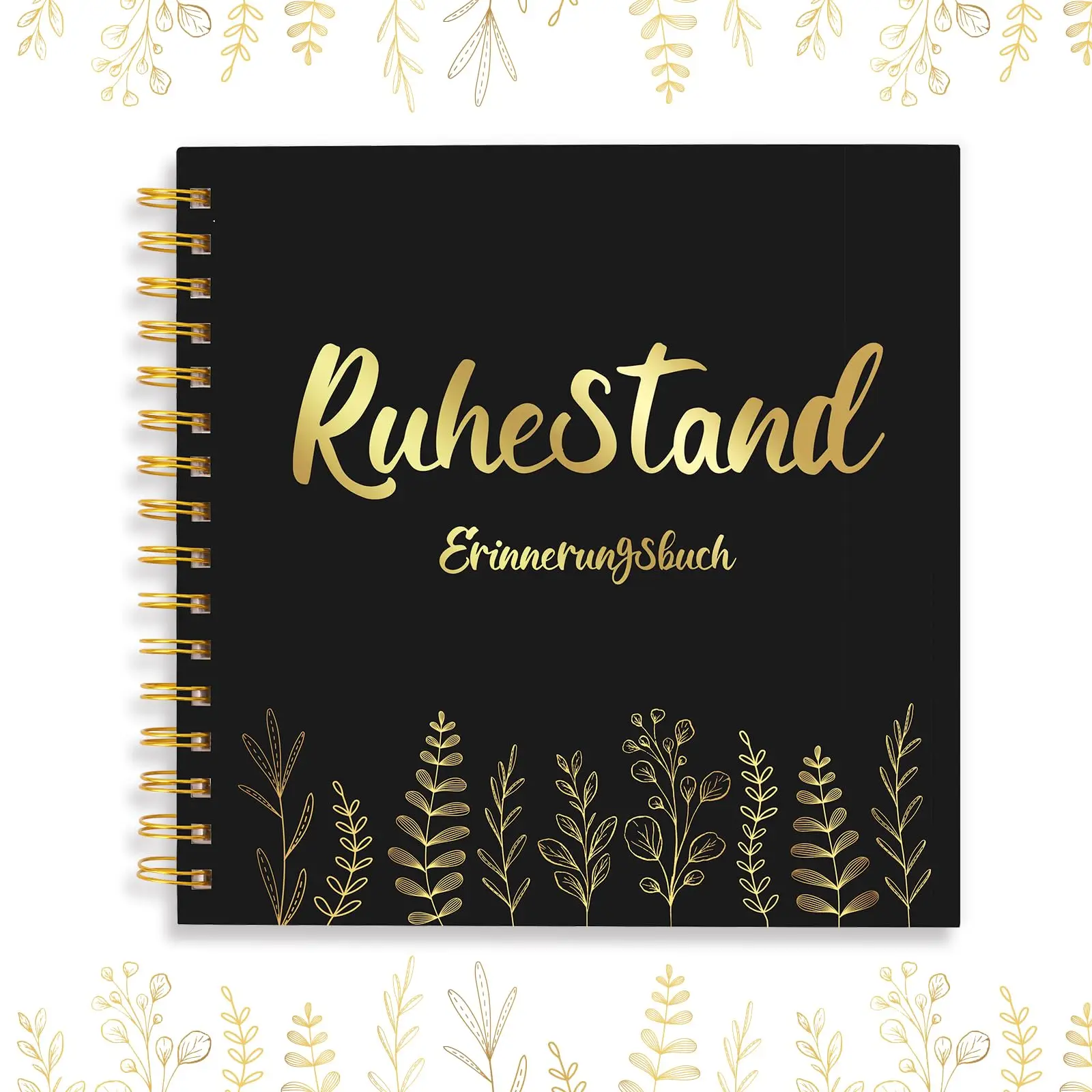 Herdenkingsboek Feestboek Prachtig herdenkingsboek Gastenpensioneeringsboek - een cadeau voor een gepensioneerde, fotoalbum, afscheid op het werk, herdenkingsalbum, cadeau voor een collega, zwart