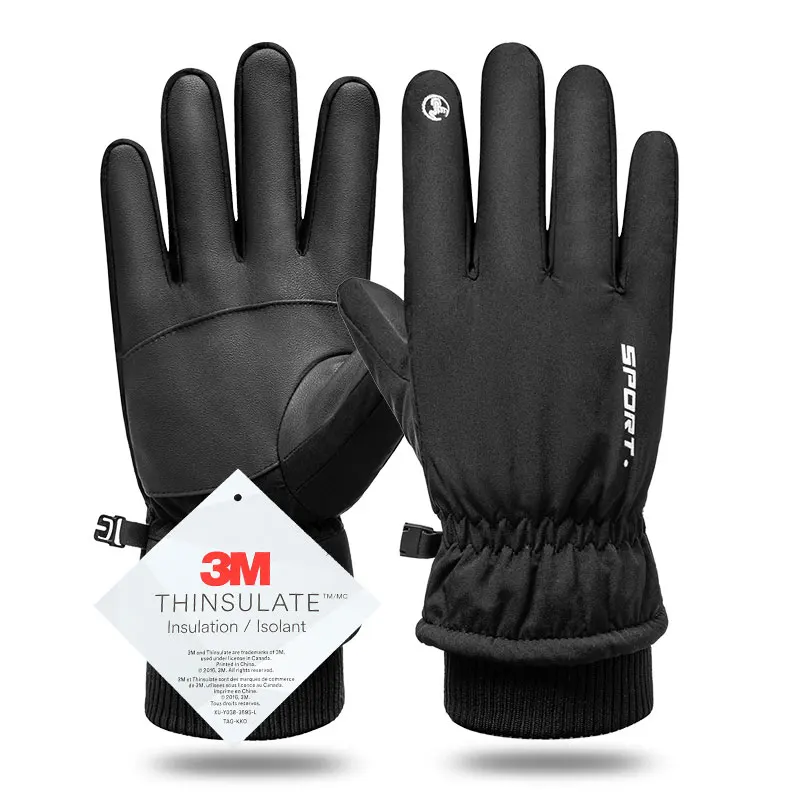 Youpin Touch Screen ถุงมือฤดูหนาวถุงมืออุ่น Windproof ผู้ชายผู้หญิงสโนว์บอร์ด Warm Mittens หิมะสกีลื่นถุงมือ