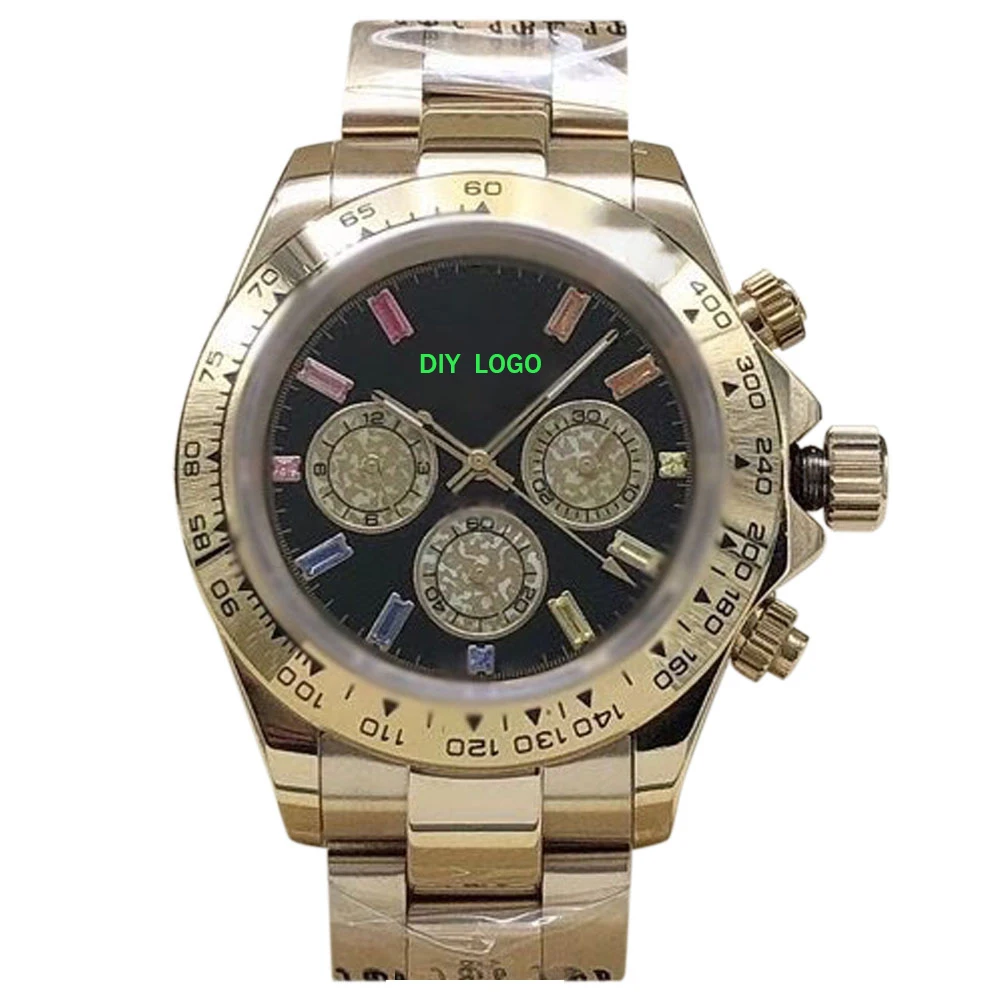 Customized Logo40mm Luxury Men's Watch, Mechanical Movement, Sapphire Mirror, 904 Steel, Gifts for Men