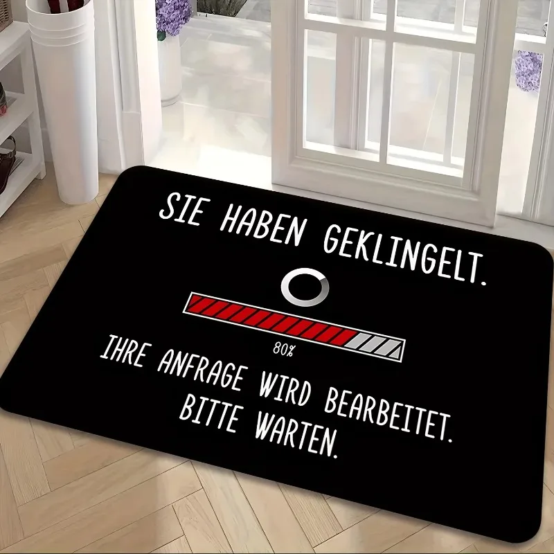 German Text Humorous Doormat 