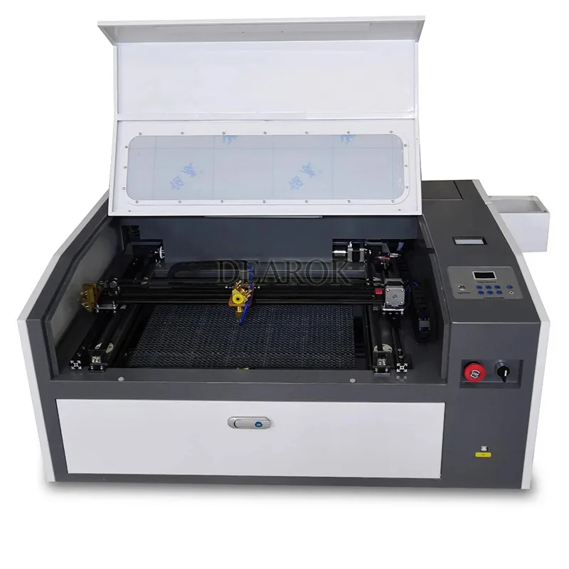 M 50W 500x300mm M3050 Настольный лазерный гравер CorelLaser Водяной насос Сотовый стол Гравировка и резка