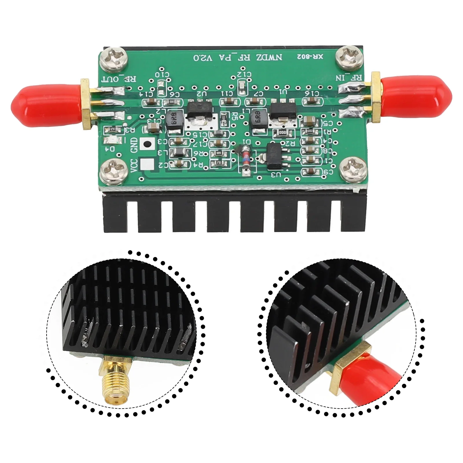 Imagem -06 - Amplificador de Potência rf de 2mhz700mhz 3w hf Vhf Uhf Transmissor fm Banda Larga Amplificador de Potência rf para Rádio Amador Rádios de Ondas Curtas Peça