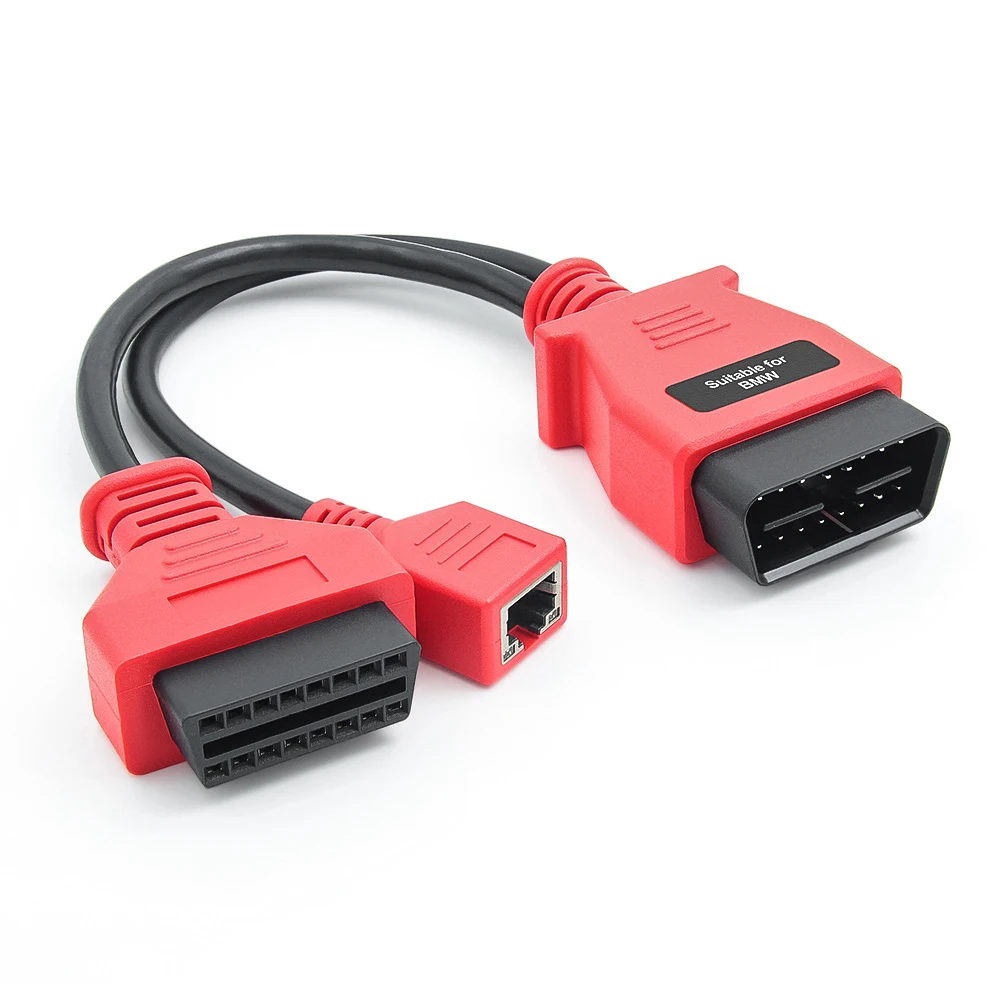 Ethernet-кабель для программирования BMW серии F работает с Autel MS908 PRO/MS908S PRO/MaxiSys Elite/IM608 16-контактный адаптерный кабель для BMW