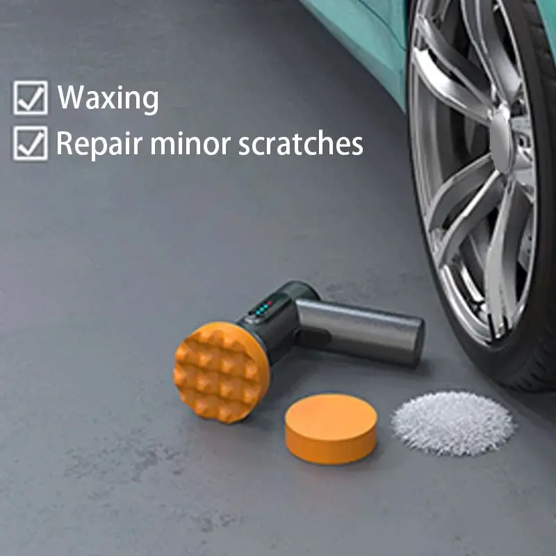 Car Polisher Handheld Wireless Polisher Car Polishing Waxing Machine Power Tool for Car Body Cleanig Waxing Repair