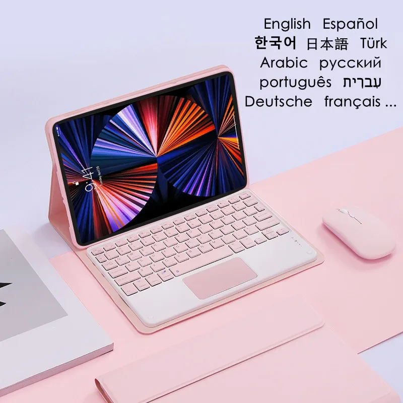 

For Lenovo Tab M10 Plus 3rd Gen 10.6 TB-125F Case Keyboard Tablet Magnetic Smart Cover For Lenovo Xiaoxin Pad 2022 Keyboard Case