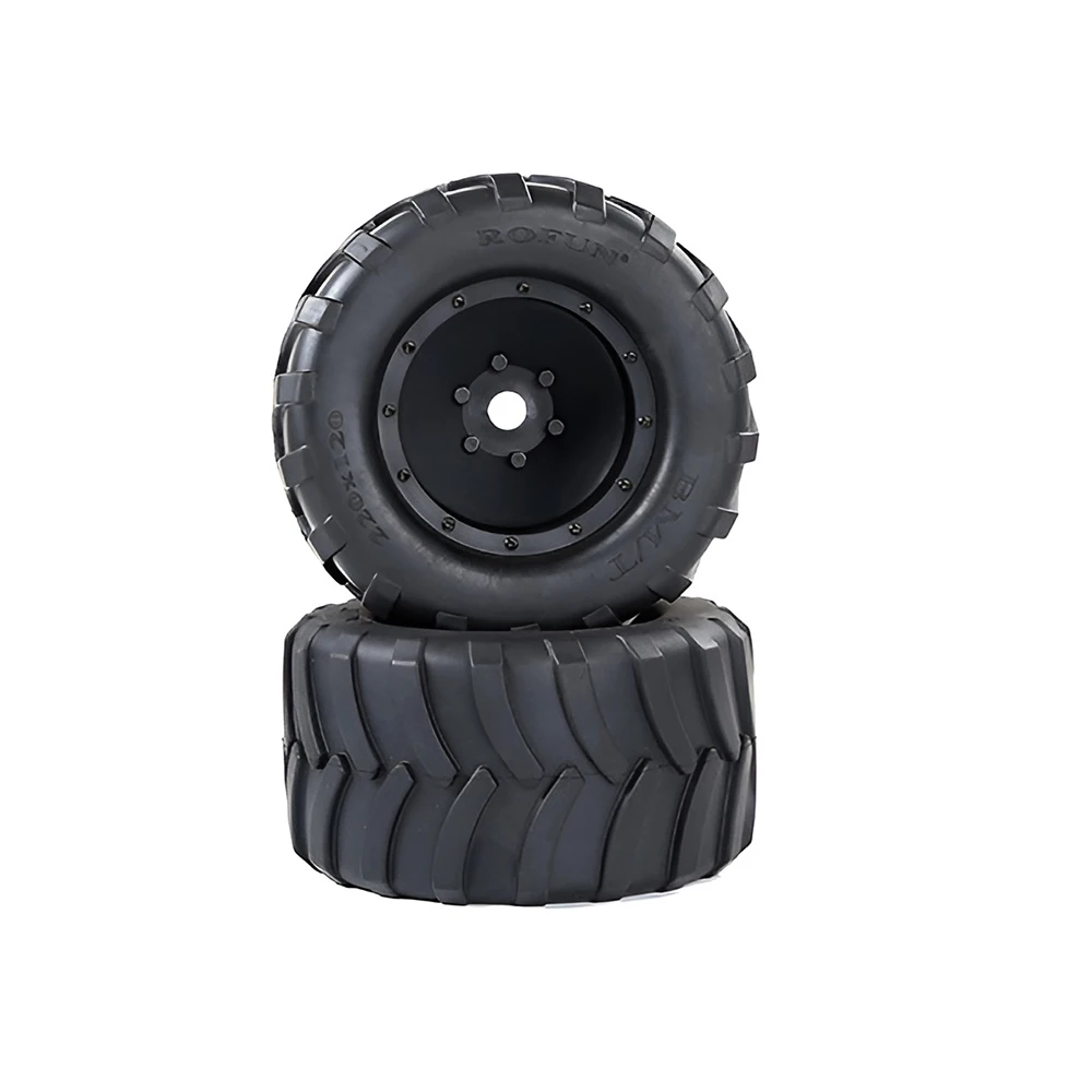 -For 2pcs/Set 220mmx120mm Tires For Rofun XLT 5Tmax 710max 1/5 RC Cars Remote Control Vehicle Parts Accessories 871331 871333*