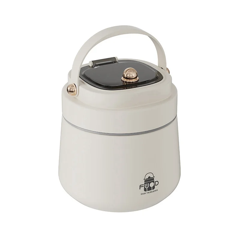 【Must-Haves】Adults Stainless Steel Insulated Lunch Box With Spoon And Fork, Insulated Bag, Leak-Proof, Keeps Food Warm A