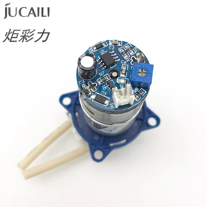 Jucaili Speed regulating peristaltic liquid pump 24V 7W DC Ink pump for Human Xuli printer DTF/UV white ink suction pump